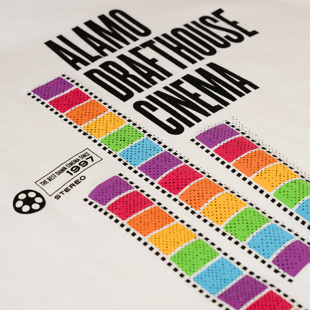 close-up of Alamo Drafthouse Best Damn T-Shirt