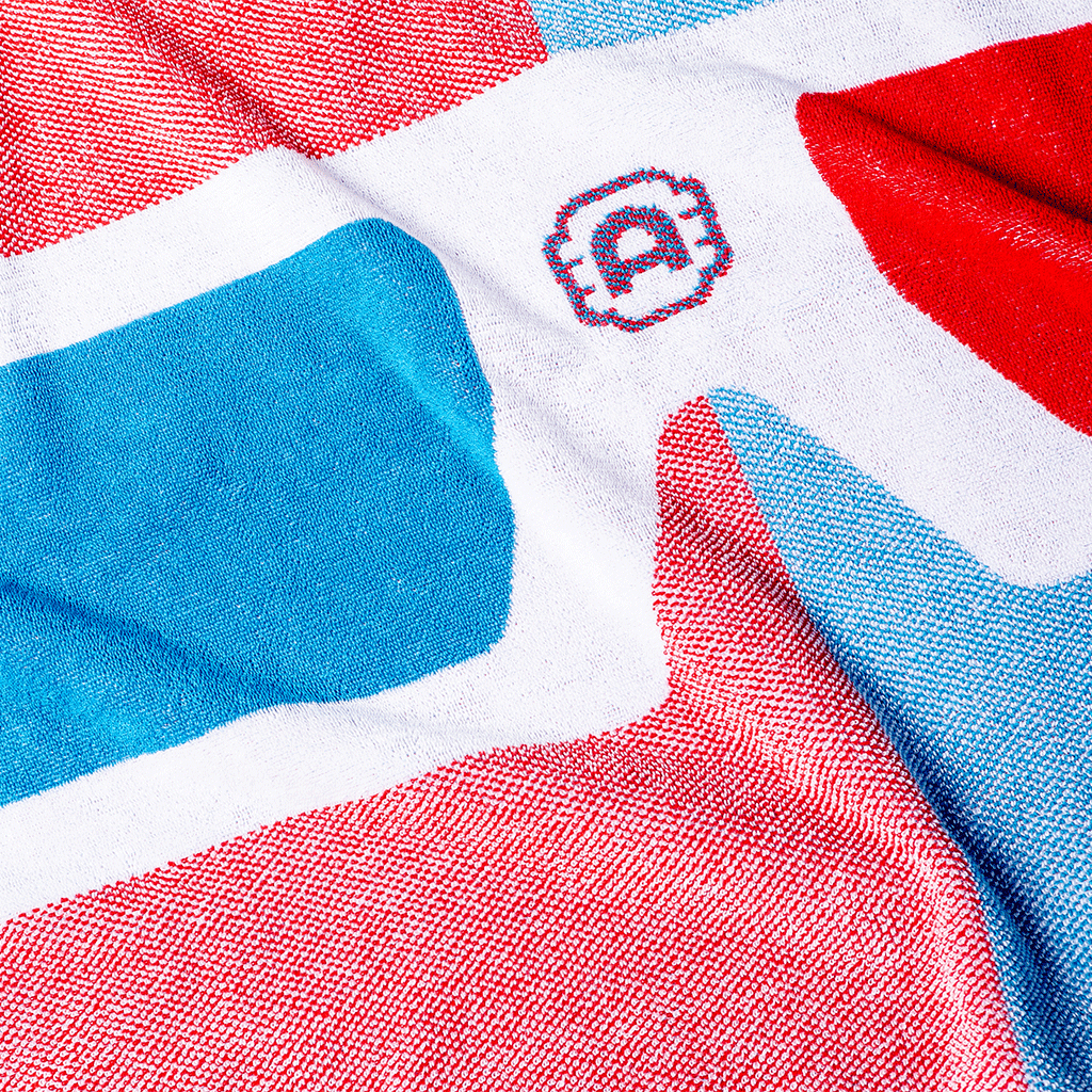 3D Specs Beach Towel Detail