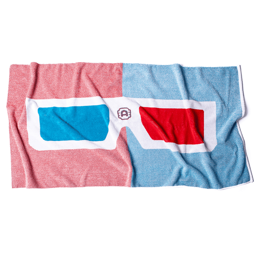 3D Specs Beach Towel Front