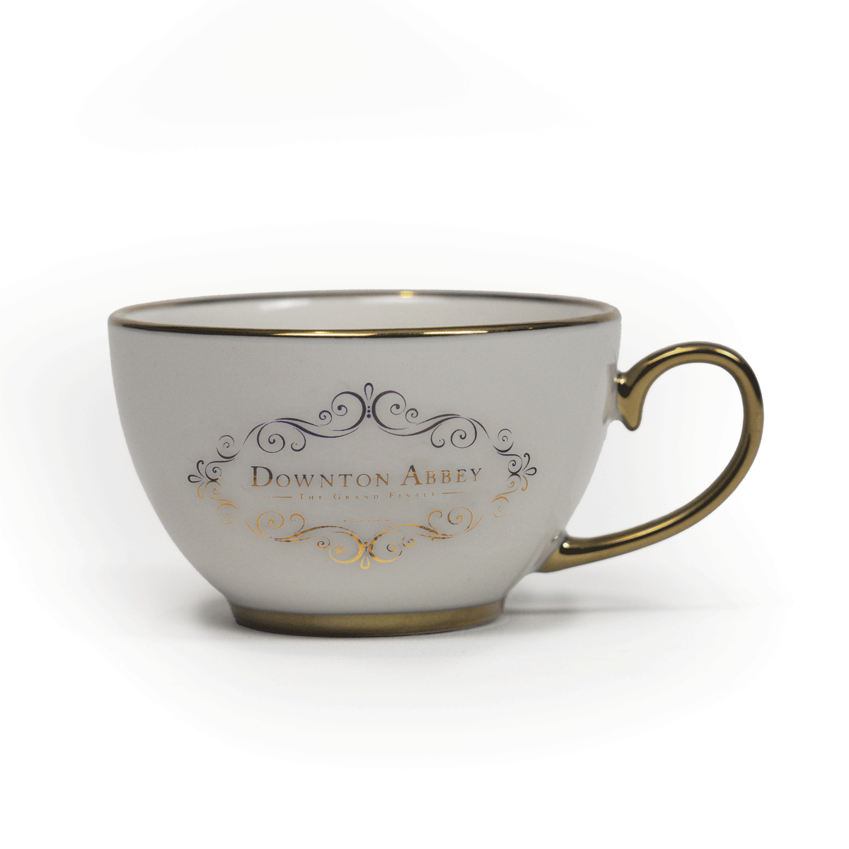 front of DOWNTON ABBEY: THE GRAND FINALE Teacup