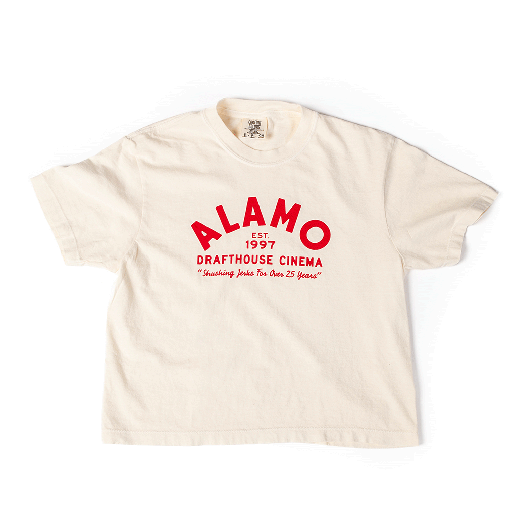 Alamo Drafthouse Shushing Since '97 T-shirt Mid-cut