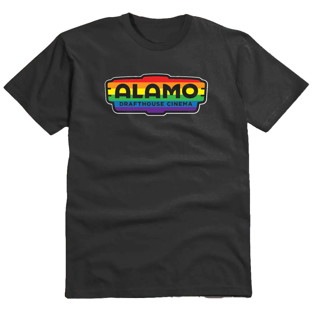 Alamo Drafthouse Pride Edition Logo Charcoal Shirt