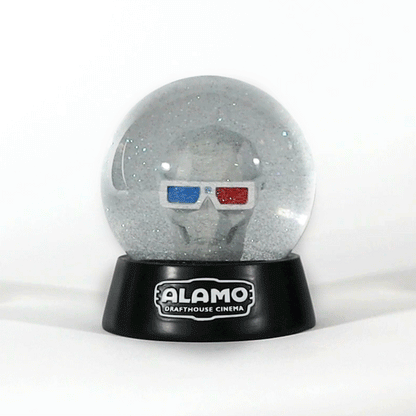 Alamo Drafthouse 3D Skull Snow Globe