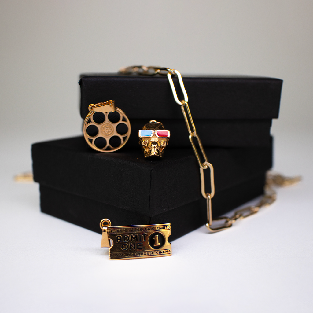 Alamo Drafthouse Cinema Paperclip Charm Chain