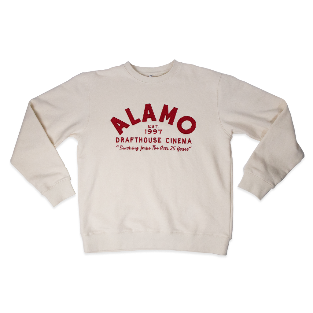 Alamo Drafthouse Shushing Since '97 Crew-Neck Sweatshirt