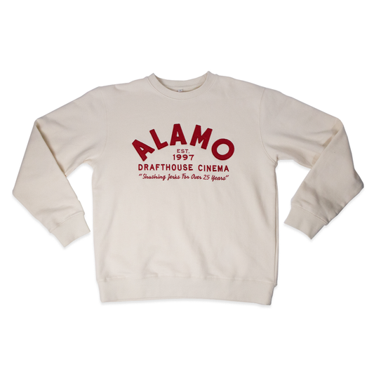 Alamo Drafthouse Shushing Since '97 Crew-Neck Sweatshirt