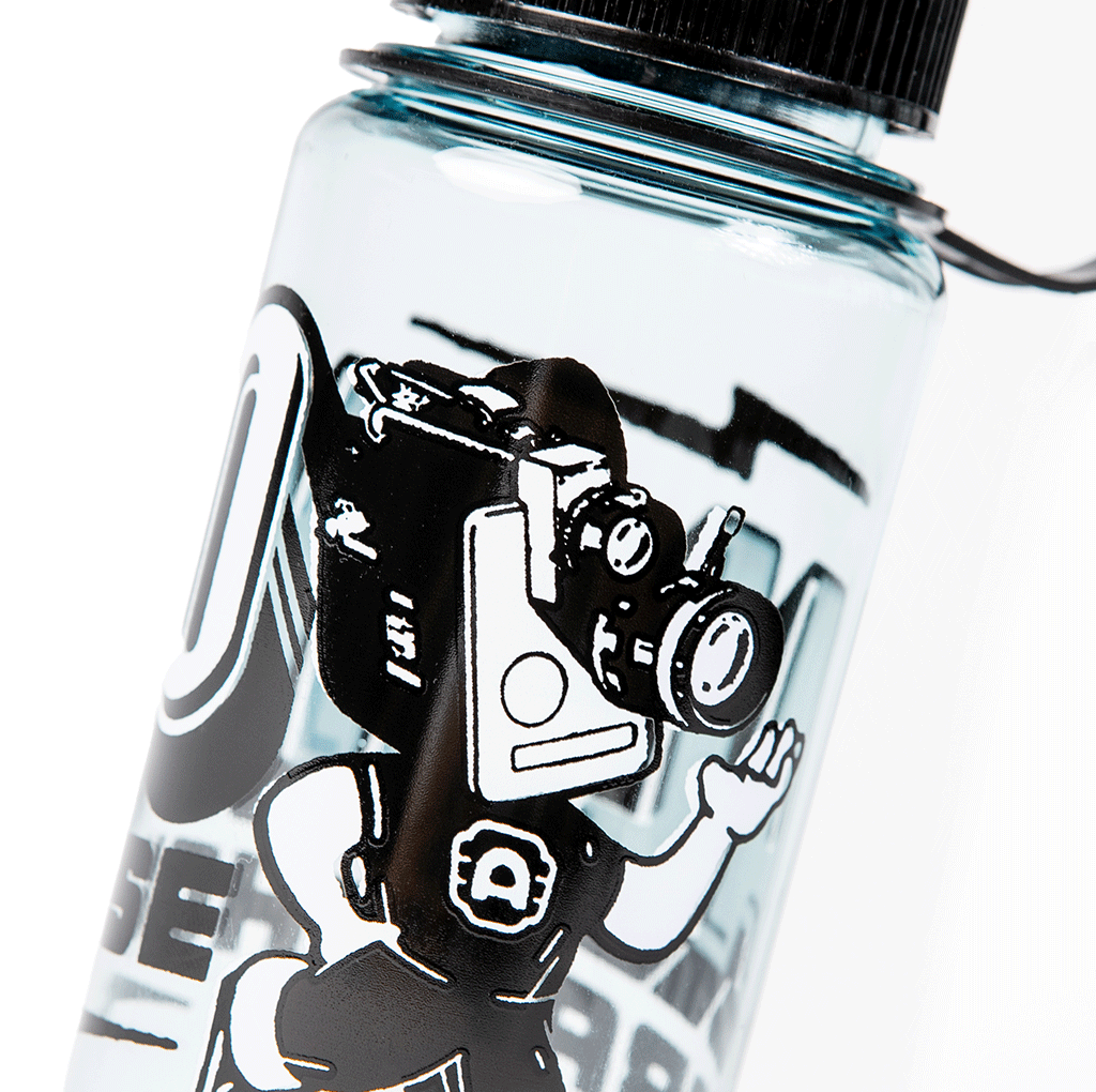 Alamo Drafthouse Lil' Shot 16-oz Nalgene Water Bottle Detail