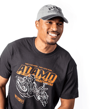 Alamo Drafthouse Alamoto T-shirt Model