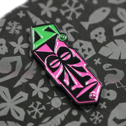 Alamo Drafthouse Holiday in Paradise Tiki Enamel Pin
