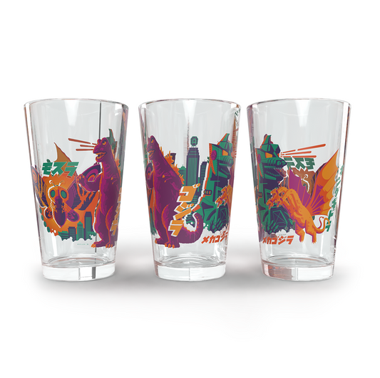 Godzilla in Color Pint Glass