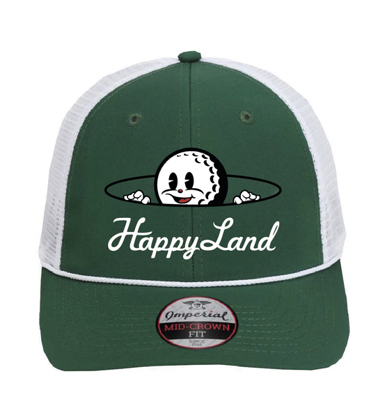 Happy Land Green Mesh Back Cap