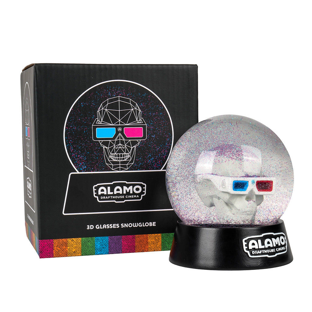 Alamo Drafthouse 3D Skull Snow Globe – AlamoMart