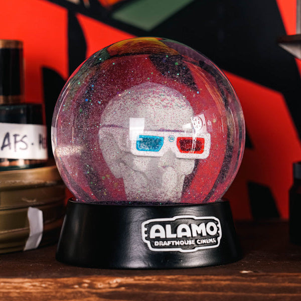Alamo Drafthouse 3D Skull Snow Globe – AlamoMart