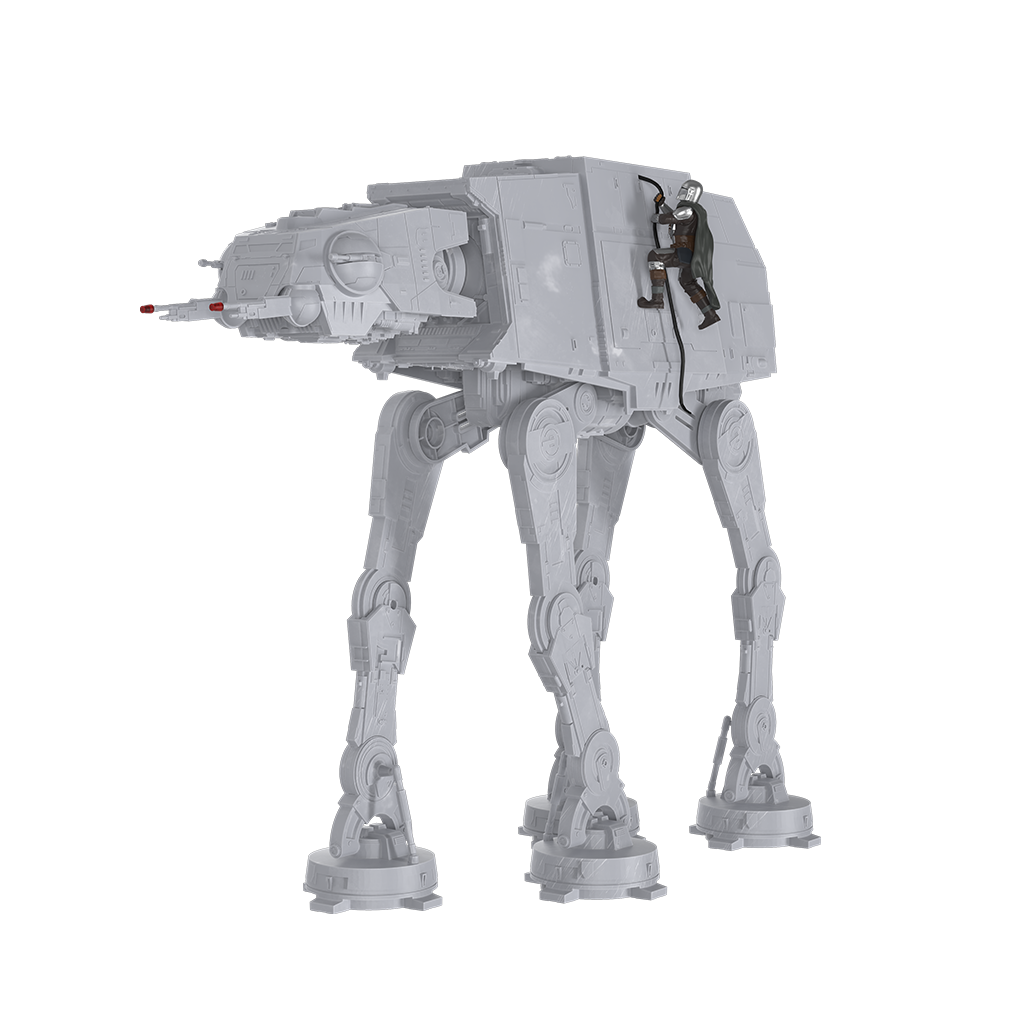 side view of AT-AT Walker Popcorn Bucket