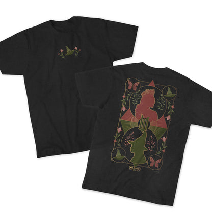 back and front of WICKED: FOR GOOD T-Shirt in Charcoal